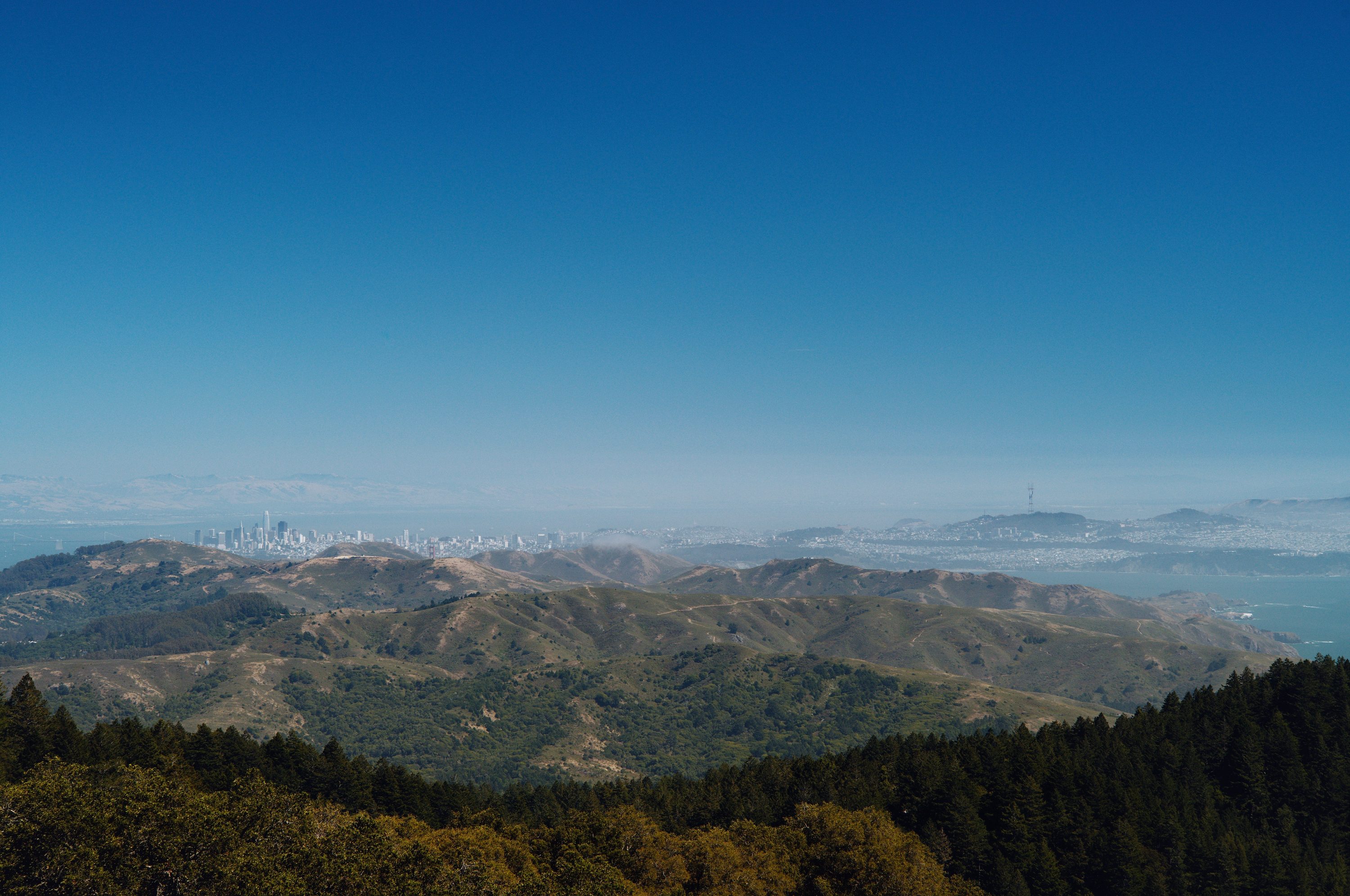 San Francisco as seen from Mt Tam — Mt Tamalpais, Marin, CA