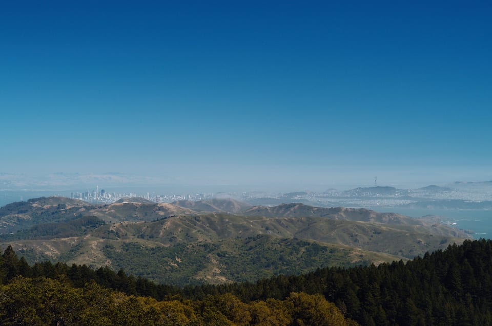 San Francisco as seen from Mt Tam
